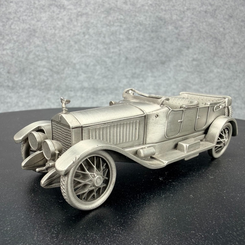 Danbury Mint Rolls Royce 1913 Alpine Eagle Pewter Model Car Replica 1:43 Silver